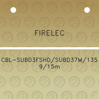 firelec-cbl-subd3fshdsubd37m135915m