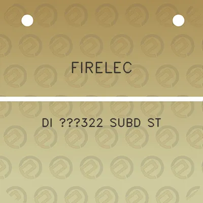 firelec-di-322-subd-st