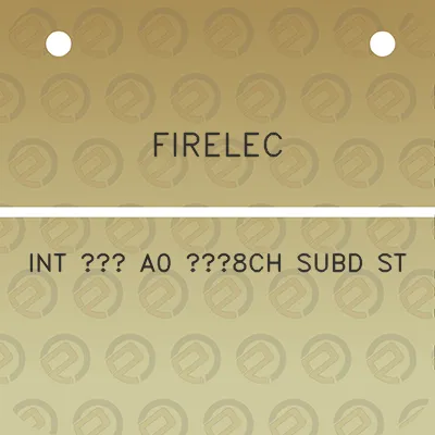 firelec-int-a0-8ch-subd-st