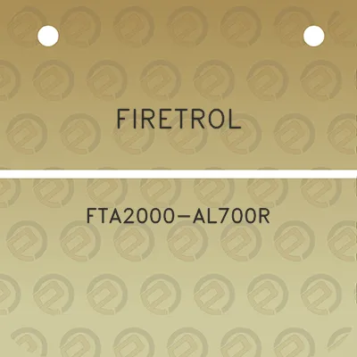 firetrol-fta2000-al700r