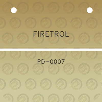 firetrol-pd-0007