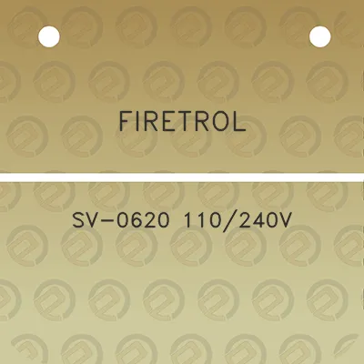 firetrol-sv-0620-110240v