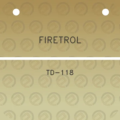 firetrol-td-118