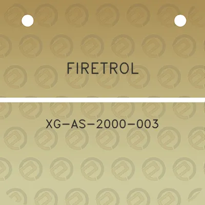 firetrol-xg-as-2000-003