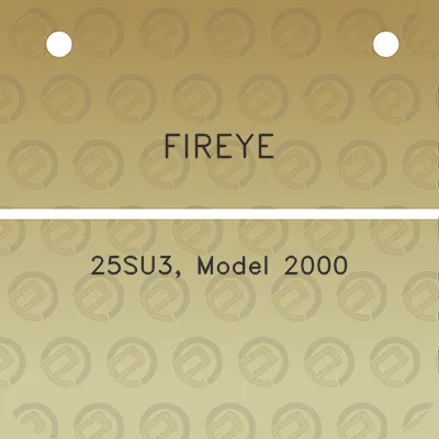 fireye-25su3-model-2000