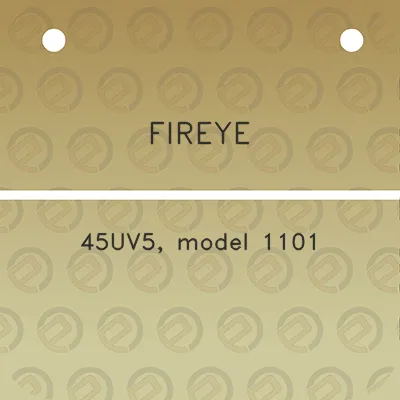 fireye-45uv5-model-1101