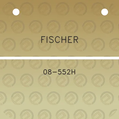 fischer-08-552h