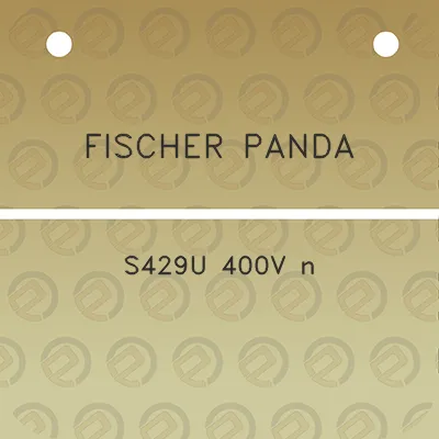 fischer-panda-s429u-400v-n