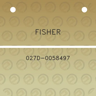 fisher-027d-0058497