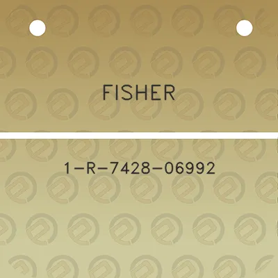 fisher-1-r-7428-06992