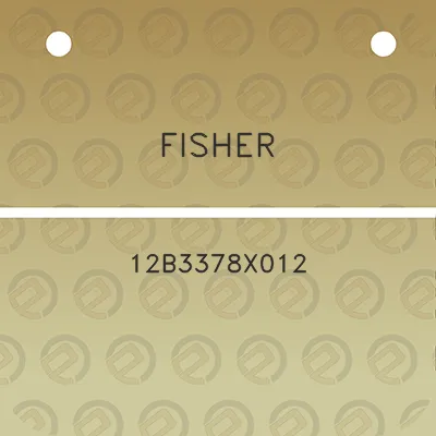 fisher-12b3378x012