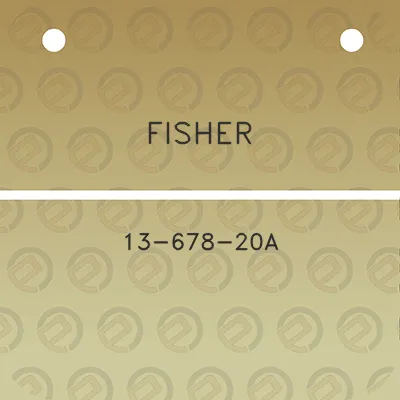 fisher-13-678-20a