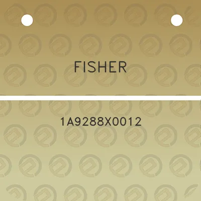 fisher-1a9288x0012