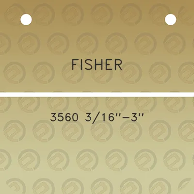 fisher-3560-316-3