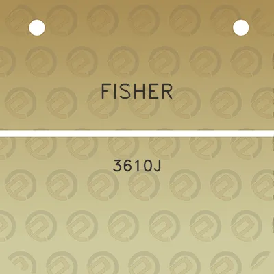 fisher-3610j