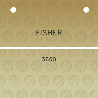 fisher-3660