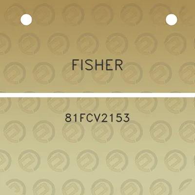 fisher-81fcv2153