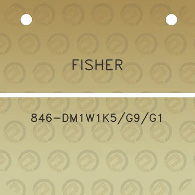 fisher-846-dm1w1k5g9g1