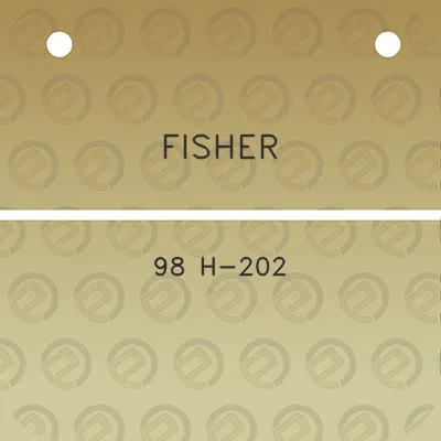 fisher-98-h-202