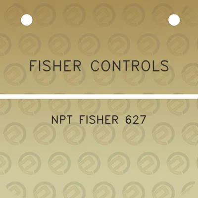 fisher-controls-npt-fisher-627