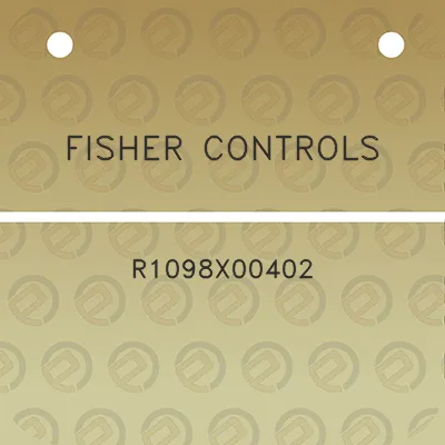 fisher-controls-r1098x00402