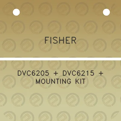 fisher-dvc6205-dvc6215-mounting-kit