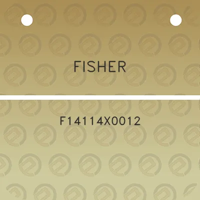 fisher-f14114x0012