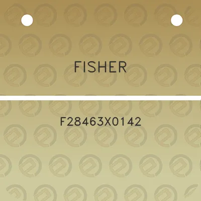 fisher-f28463x0142