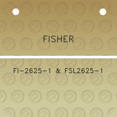 fisher-fi-2625-1-fsl2625-1