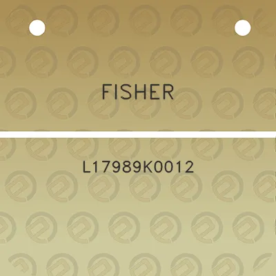 fisher-l17989k0012