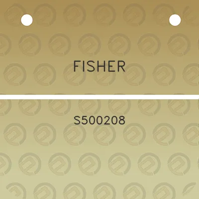 fisher-s500208