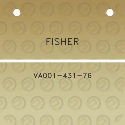 fisher-va001-431-76