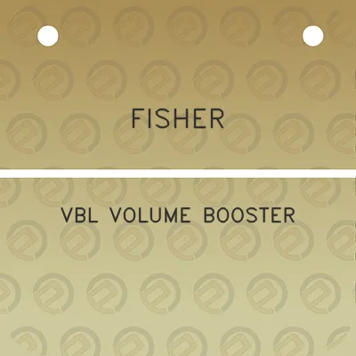 fisher-vbl-volume-booster