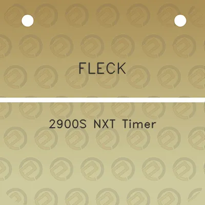 fleck-2900s-nxt-timer