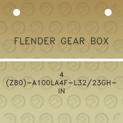 flender-gear-box-4-z80-a100la4f-l3223gh-in