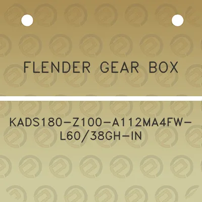 flender-gear-box-kads180-z100-a112ma4fw-l6038gh-in