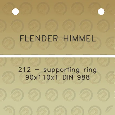 flender-himmel-212-supporting-ring-90x110x1-din-988