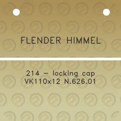 flender-himmel-214-locking-cap-vk110x12-n62601