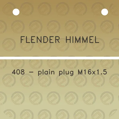 flender-himmel-408-plain-plug-m16x15