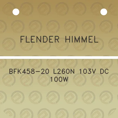 flender-himmel-bfk458-20-l260n-103v-dc-100w