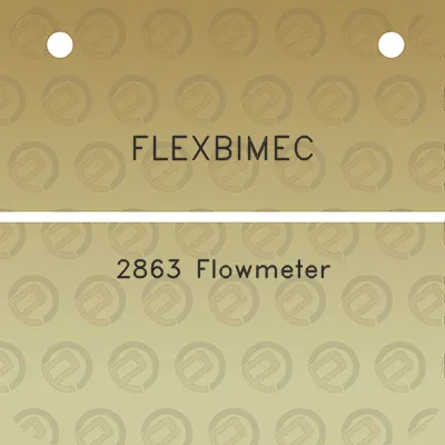 flexbimec-2863-flowmeter