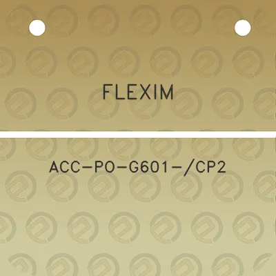 flexim-acc-po-g601-cp2