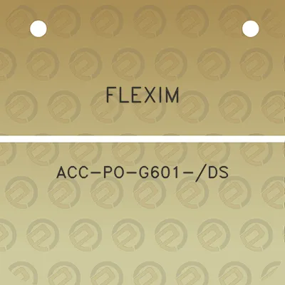 flexim-acc-po-g601-ds