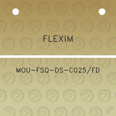 flexim-mou-fsq-ds-c025fd