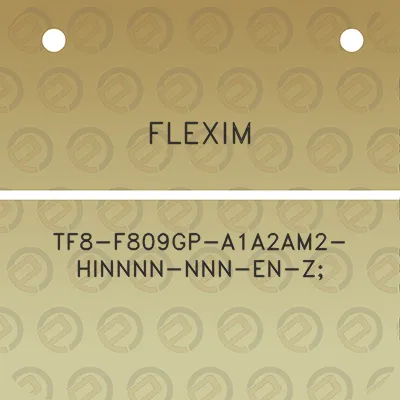 flexim-tf8-f809gp-a1a2am2-hinnnn-nnn-en-z