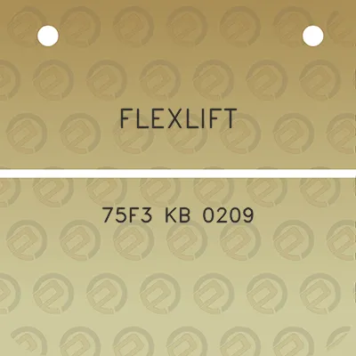 flexlift-75f3-kb-0209