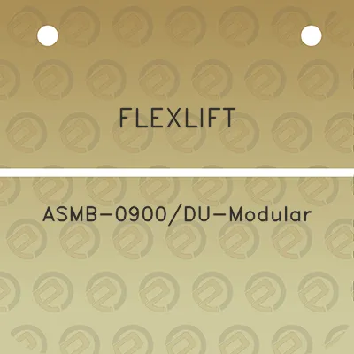 flexlift-asmb-0900du-modular