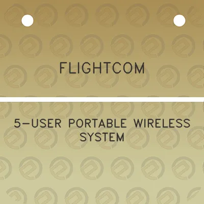 flightcom-5-user-portable-wireless-system