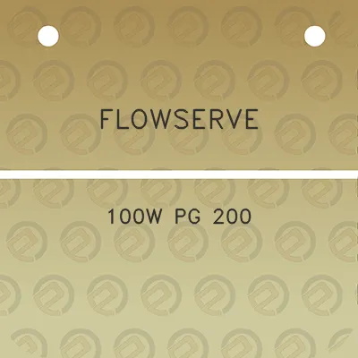 flowserve-100w-pg-200