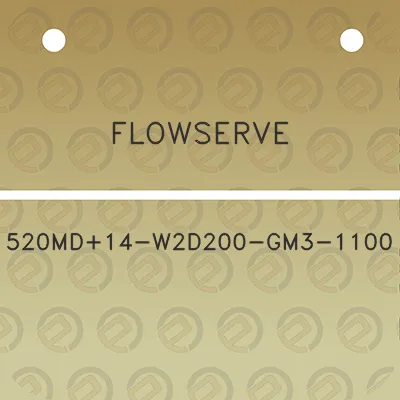 flowserve-520md14-w2d200-gm3-1100